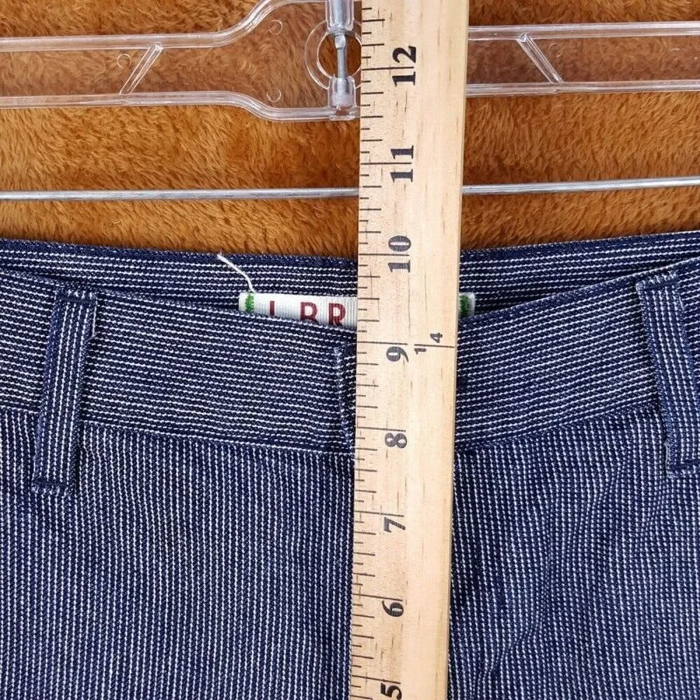 J BRAND Womens Shorts Size 25 Blue Stripe Chino Cuffed 5
